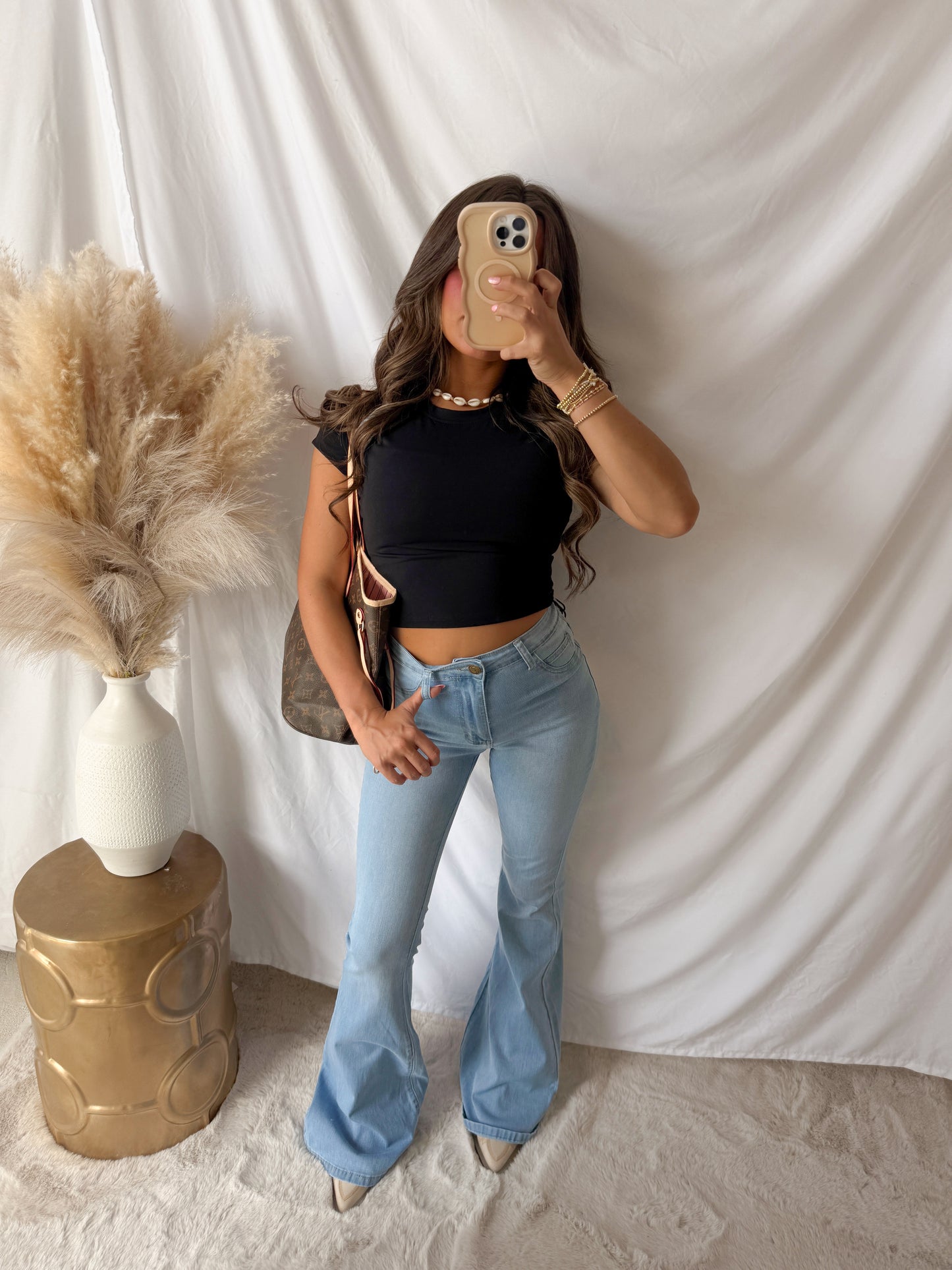 light wash bell bottoms | regular + curvy