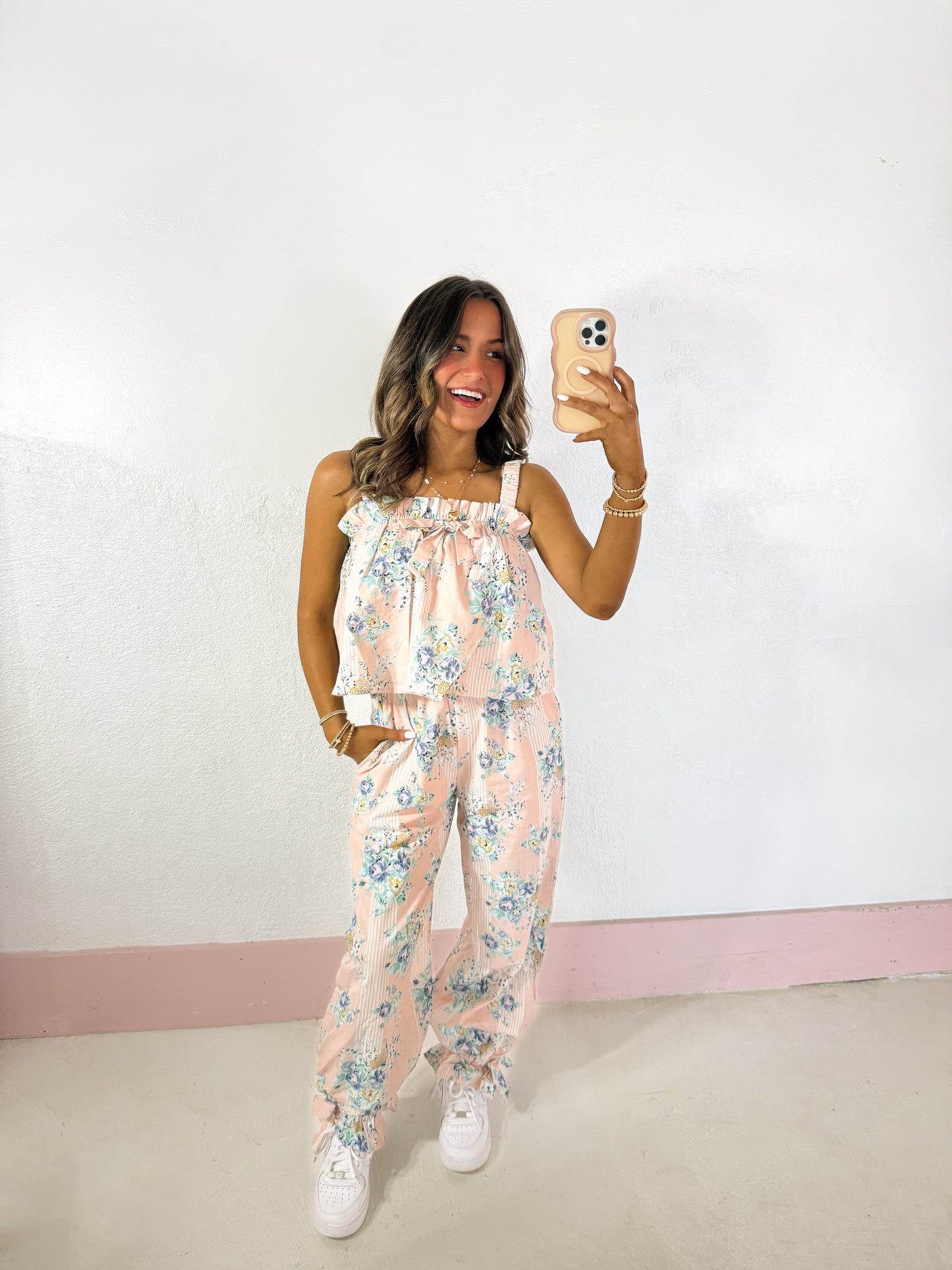 Finley floral set *peach*