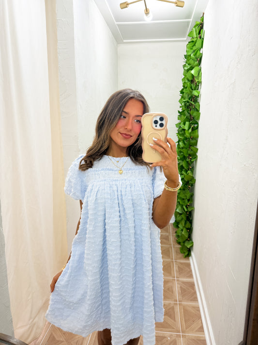 Swiss Sky mini dress