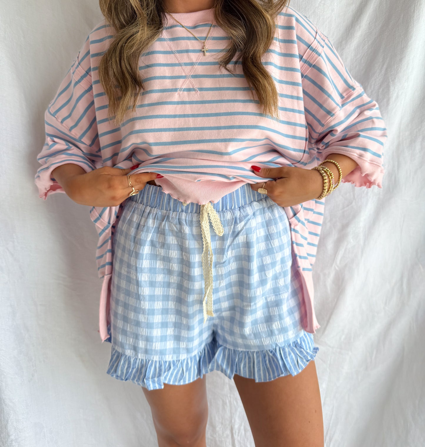 Baby blue shorties