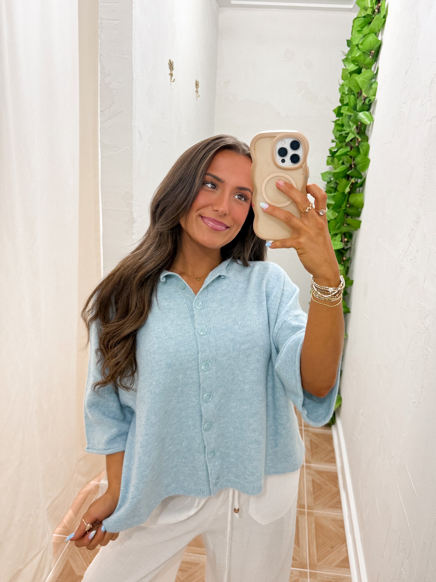 half sleeve cardigan *two colors*