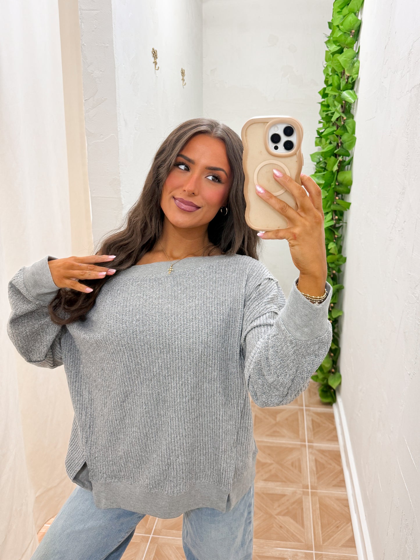 Finley boatneck top