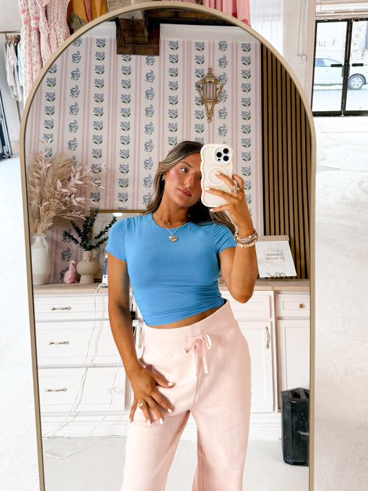 buttersoft crop tee *2 colors*