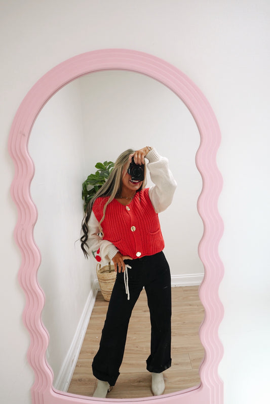 Riley mom jeans *white & black*