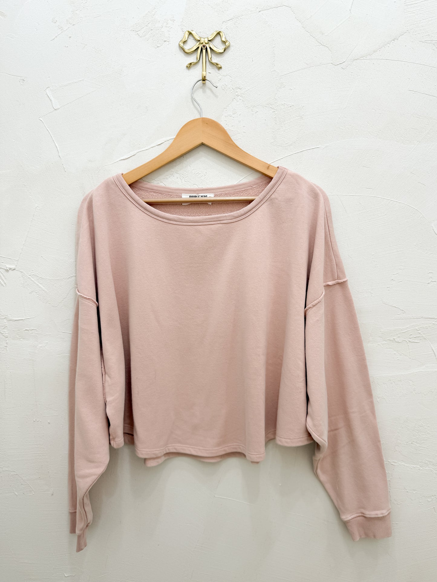 Baby pink cropped sweater