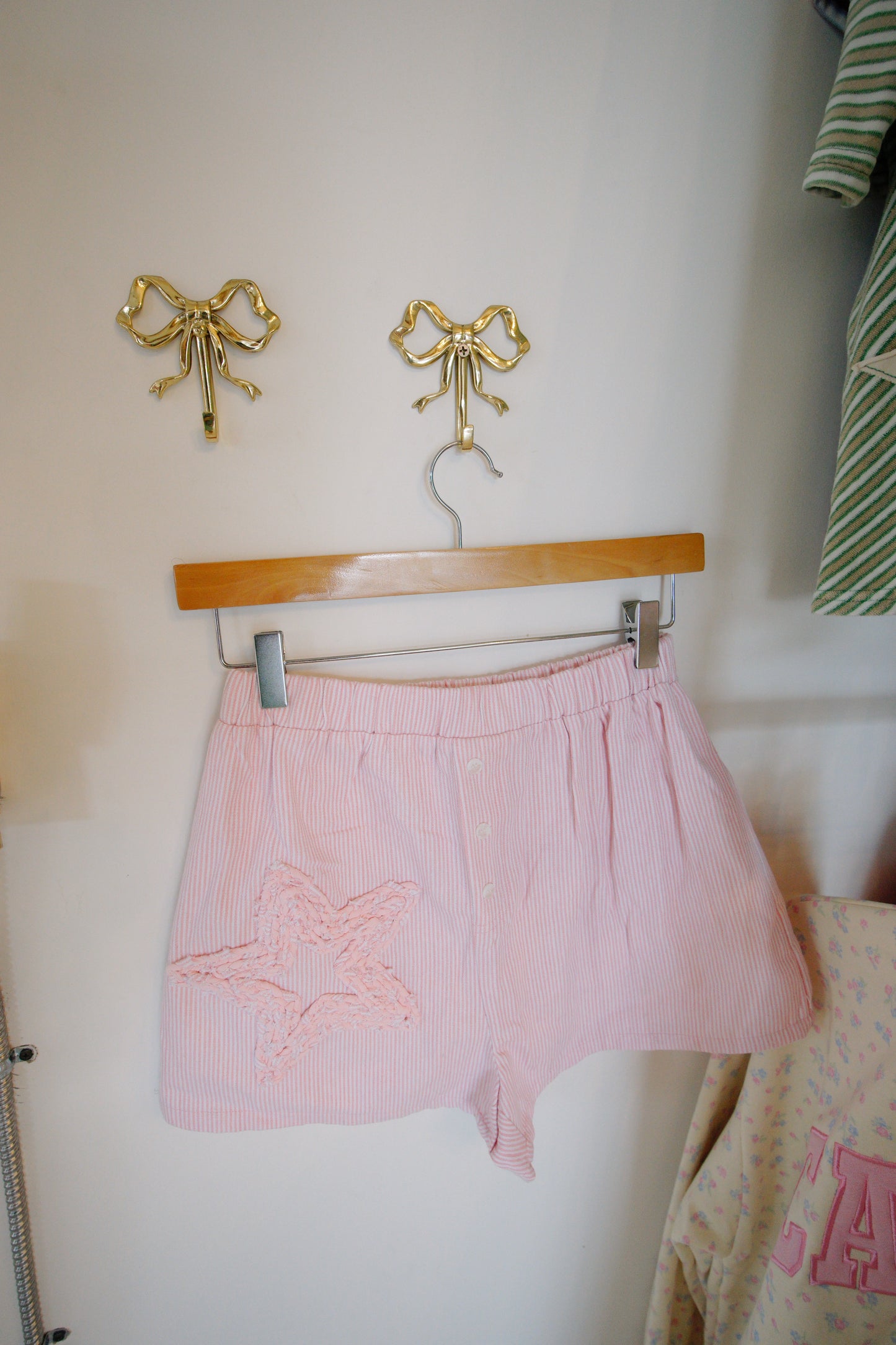 star patch shorts