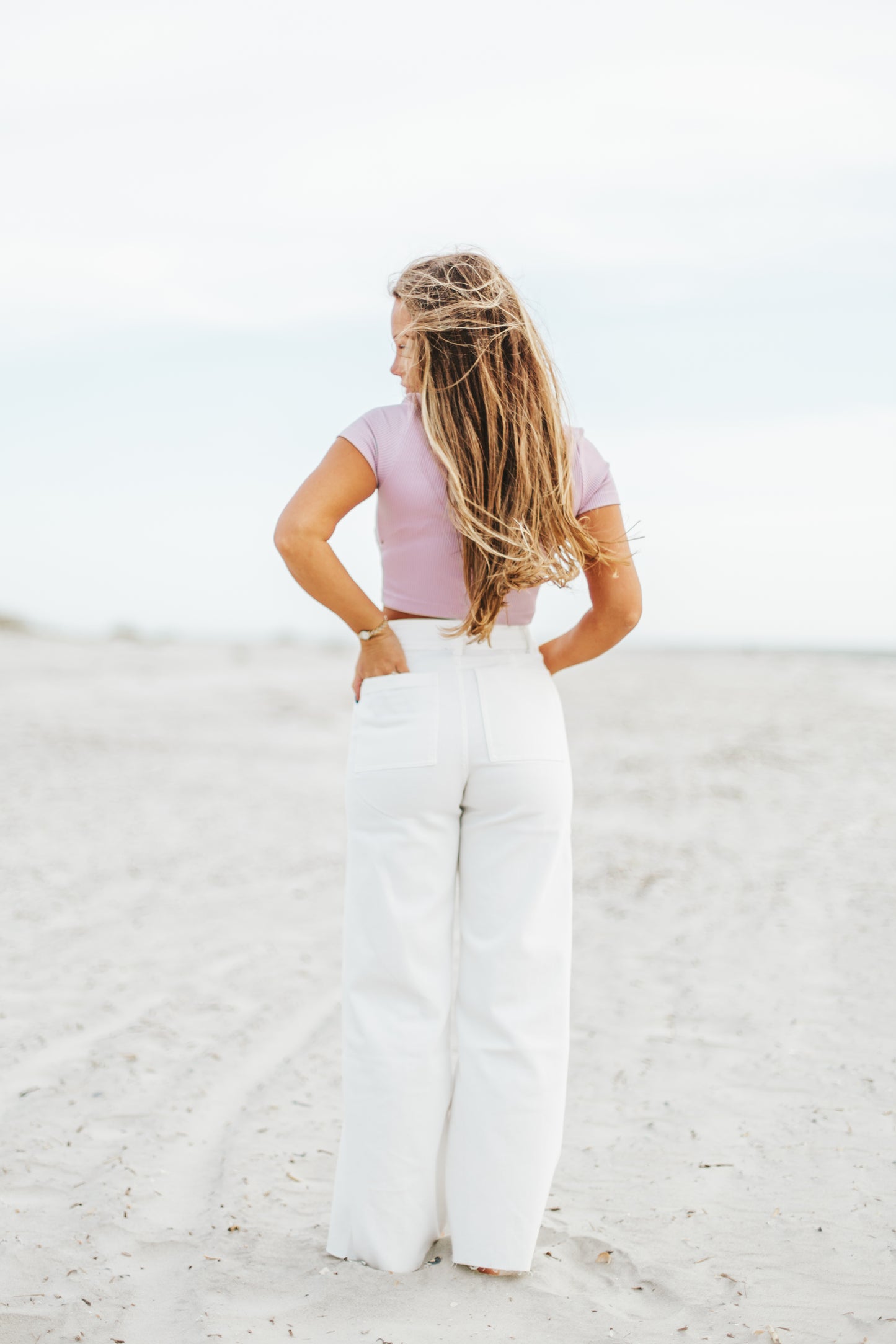 Riley mom jeans *white & black*