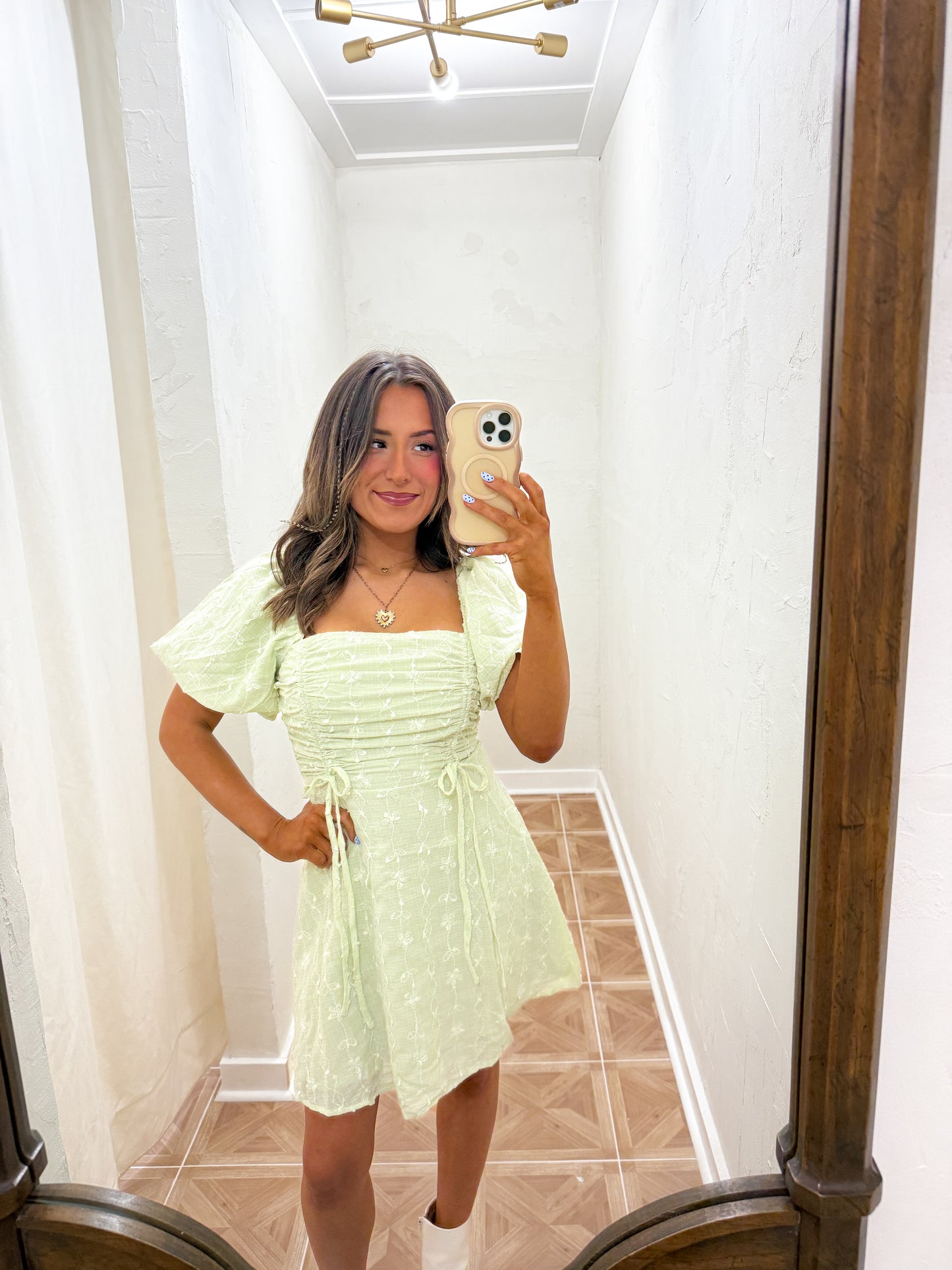 Kinsey bubble sleeve dress