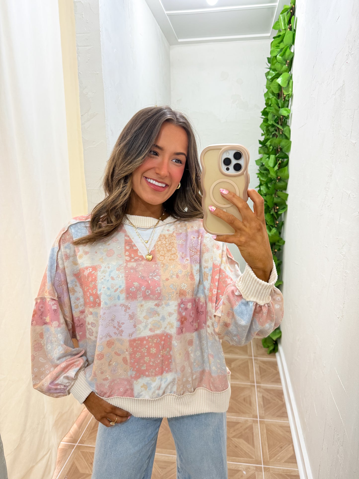 Kayla patchwork top | curvy