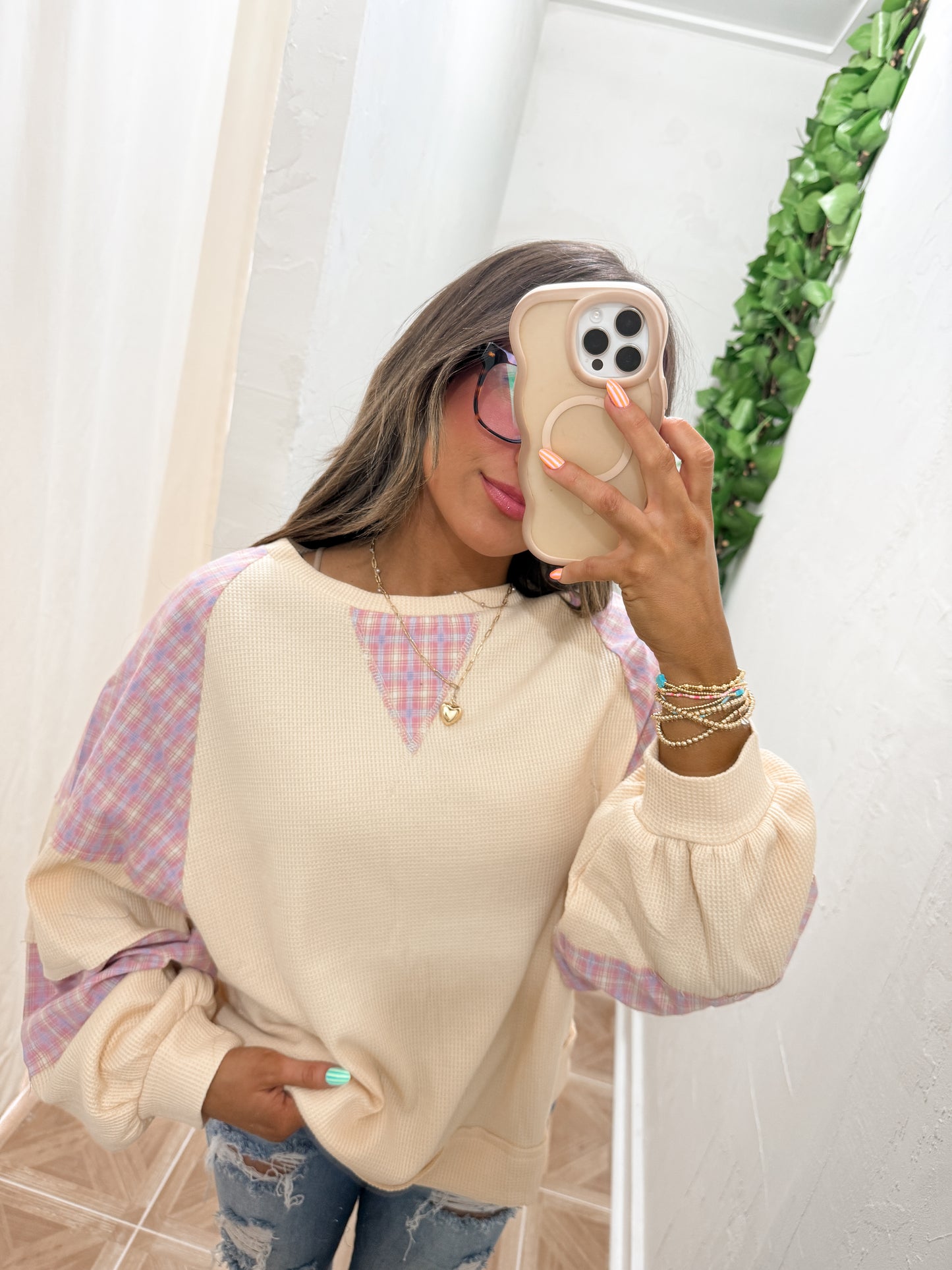 Plaid top | curvy