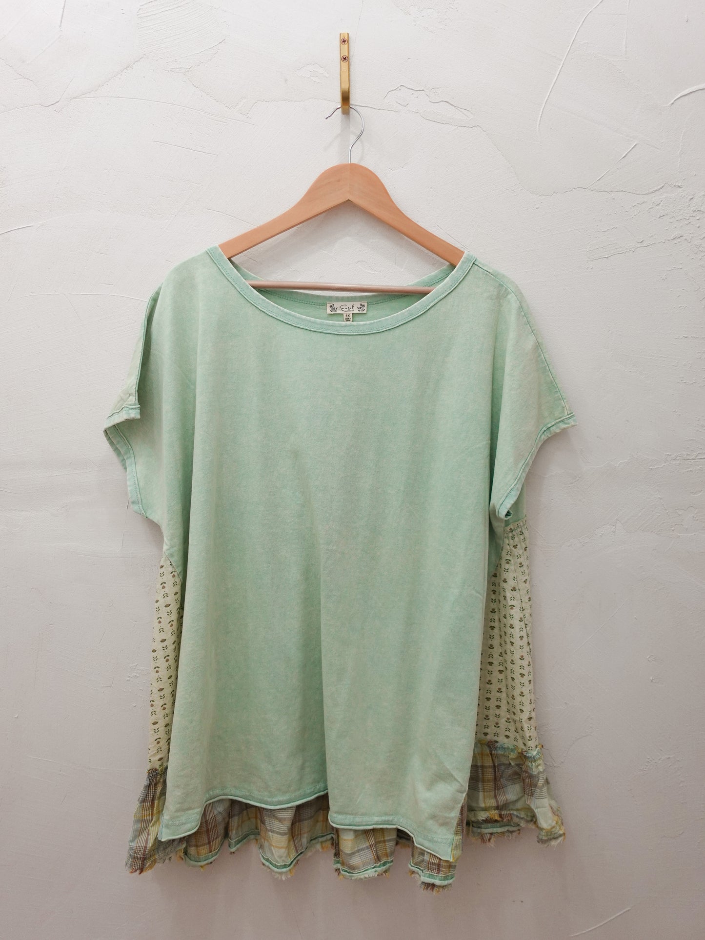 Haley sage top | curvy