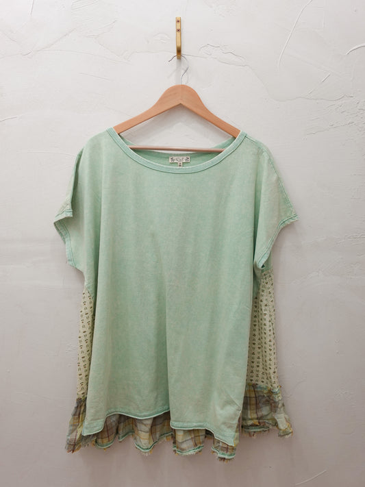 Haley sage top | curvy