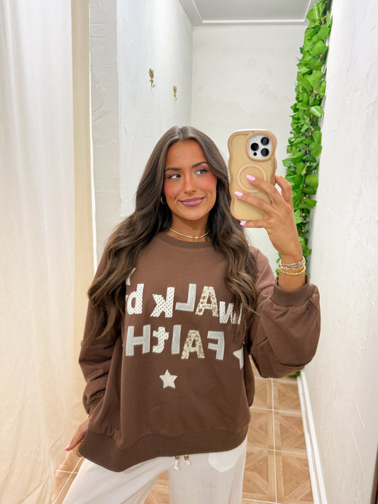 WBF patchwork oversized top