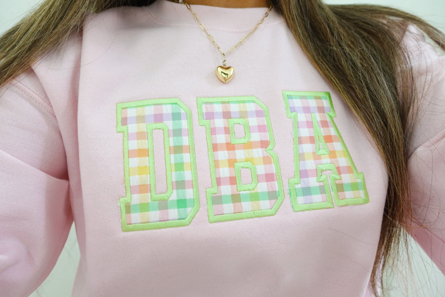 Custom embroidered DBA crewneck