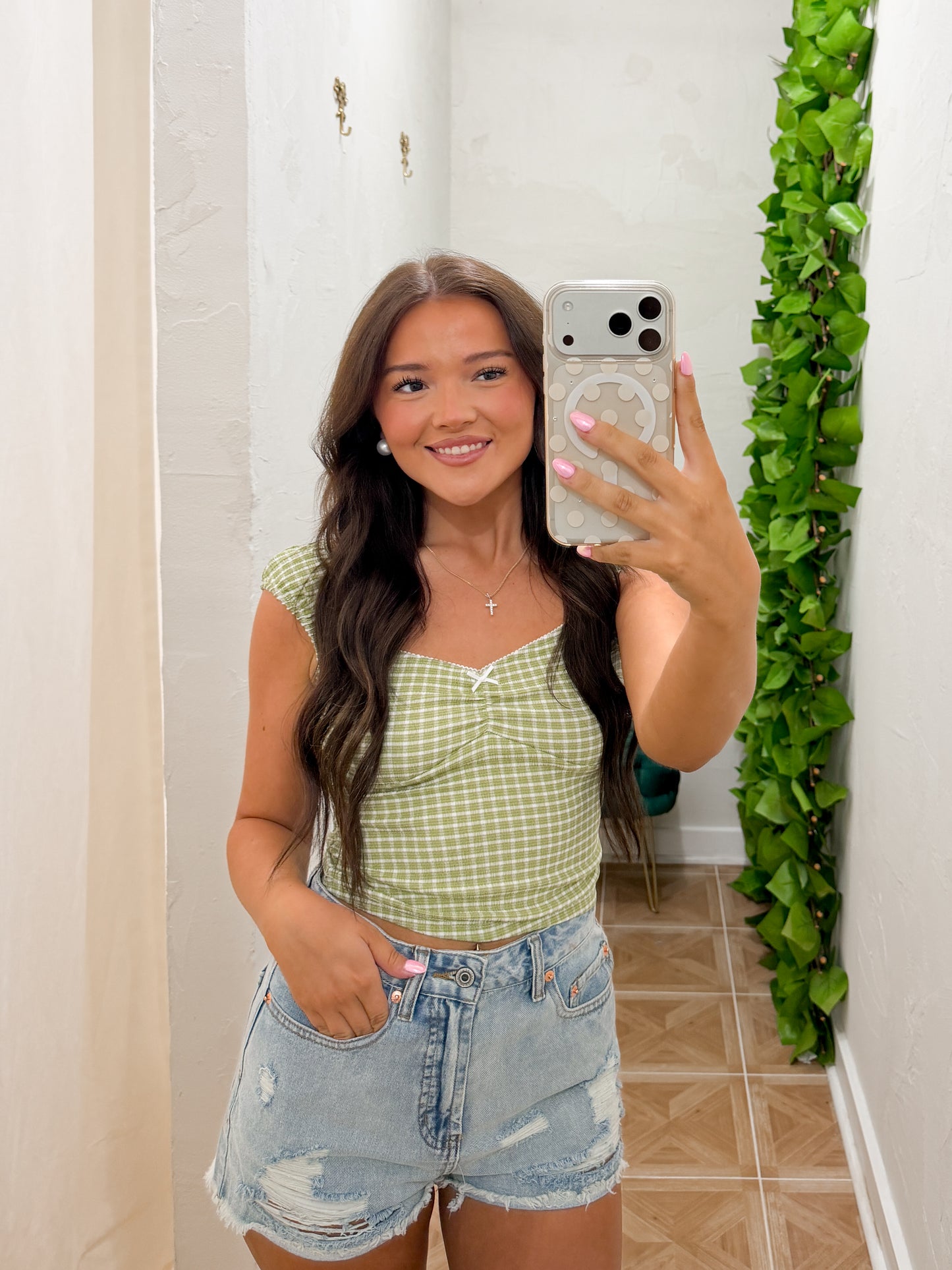 Laci plaid top