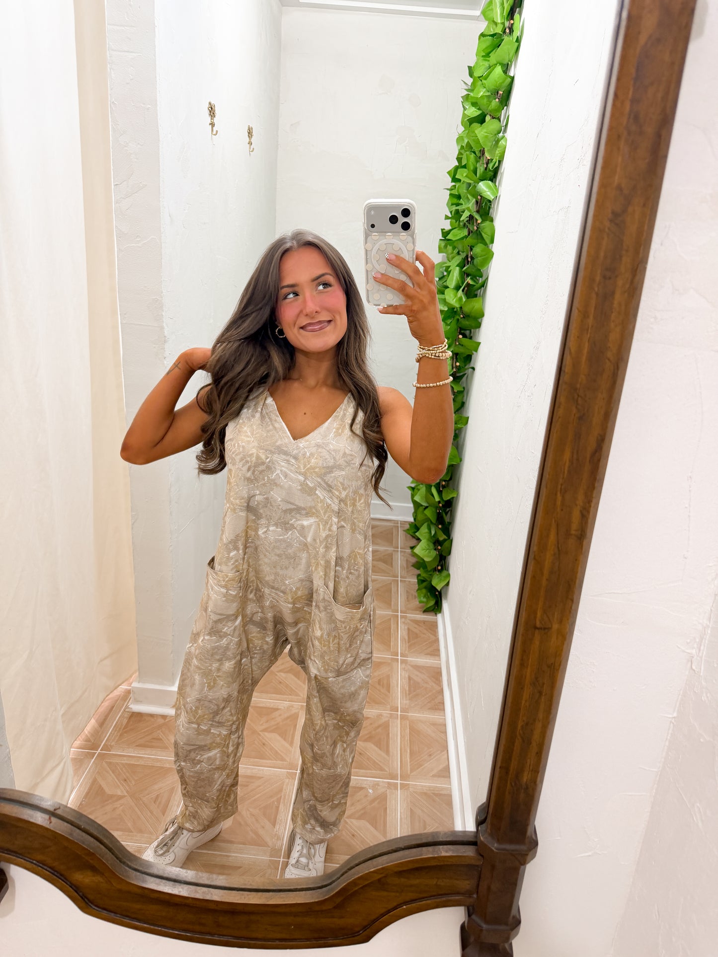 camo jumpsuit