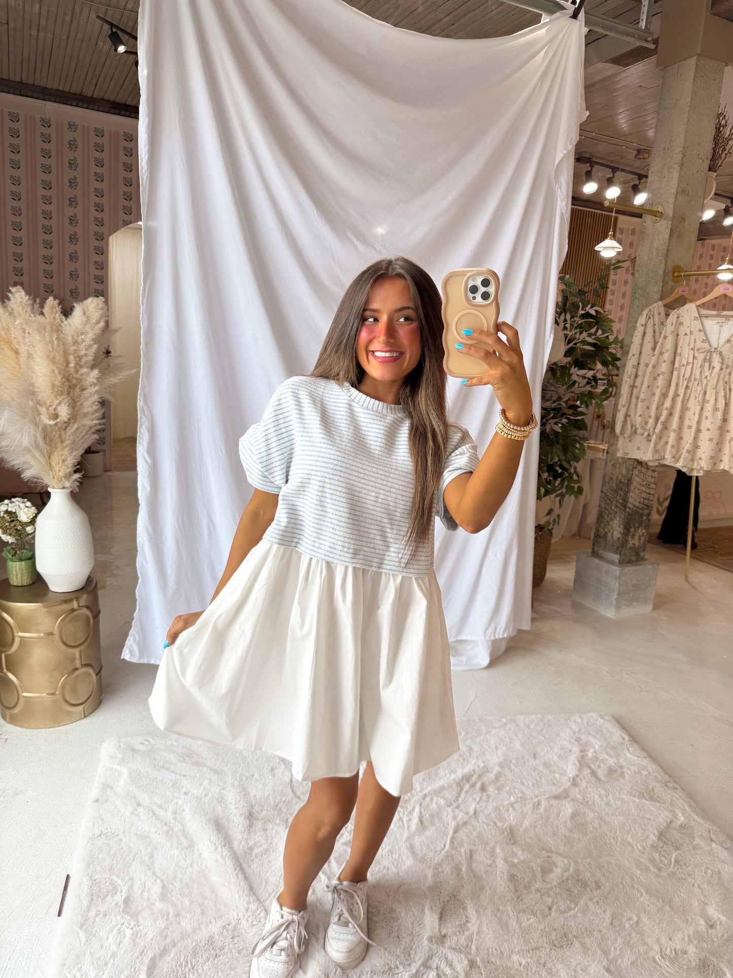 Sarah knit babydoll dress