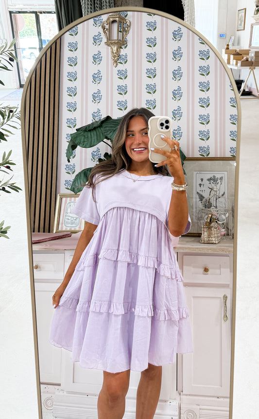 Lavender babydoll dress