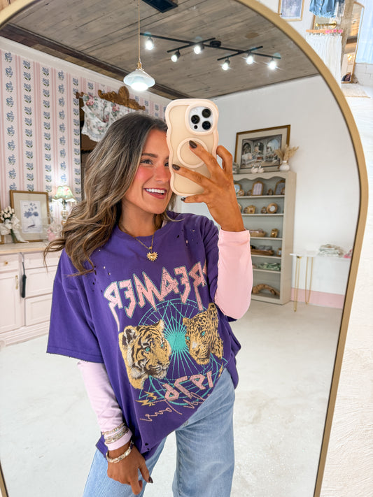 purple dreamer world tour graphic top