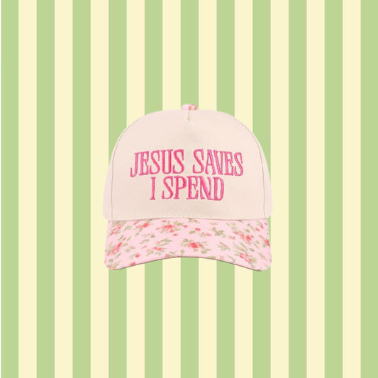 Jesus saves i spend floral