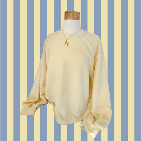 butter yellow knit sweater