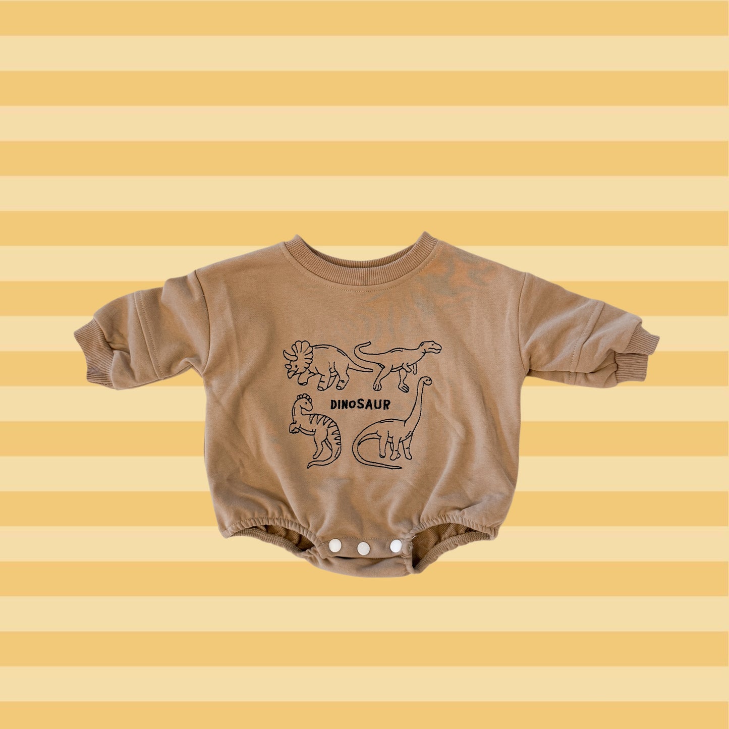 dino sweatshirt romper