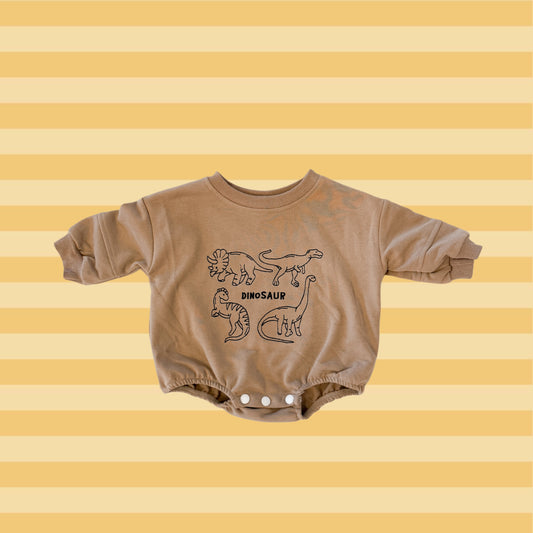 dino sweatshirt romper
