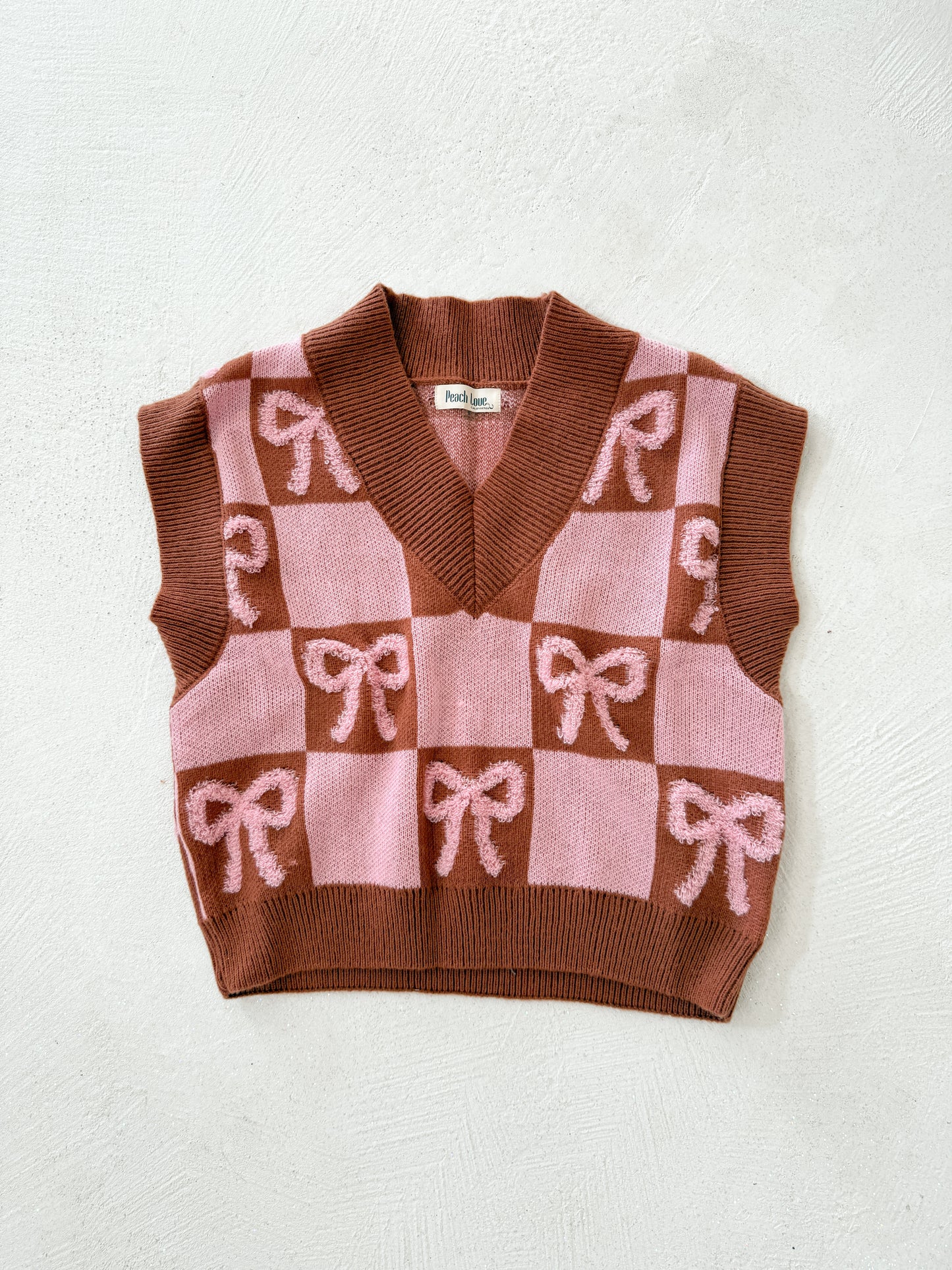 Bow knit sweater