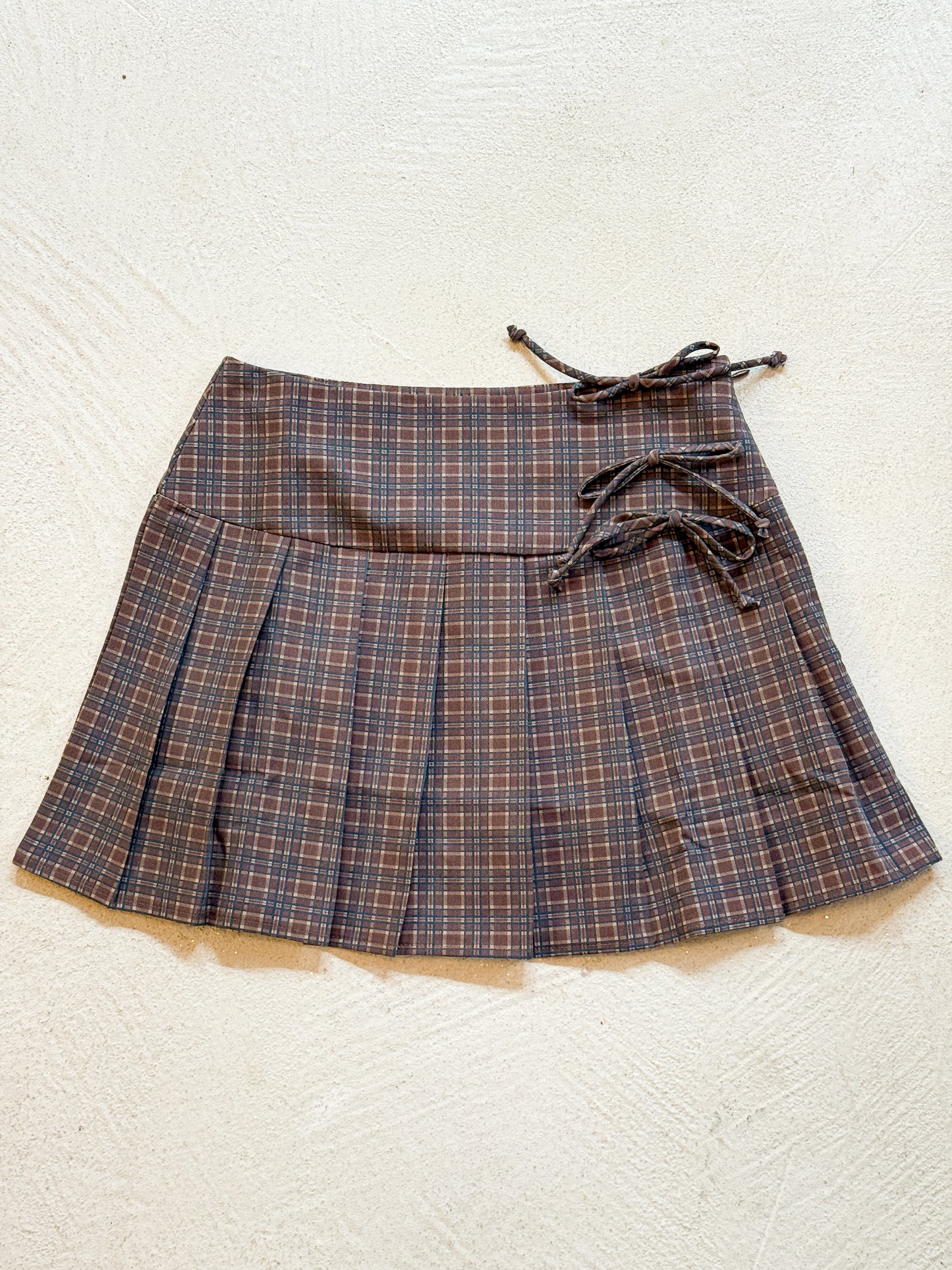 plaid mini skirt