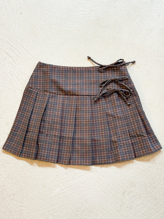 plaid mini skirt