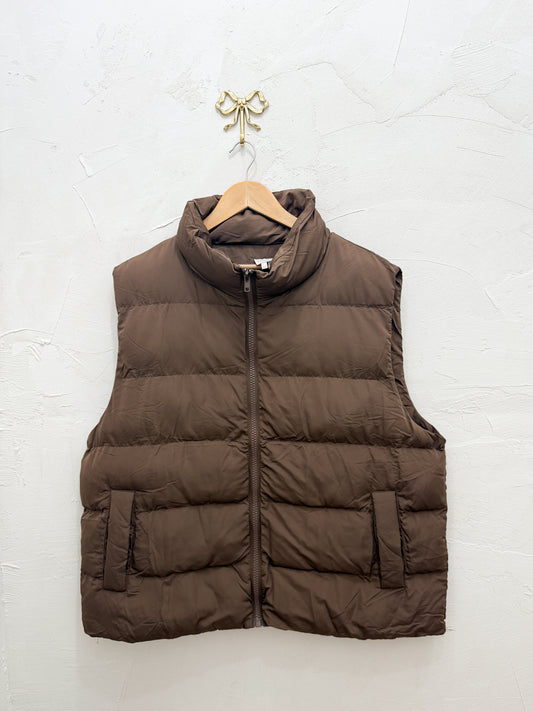 long puffer vest | curvy