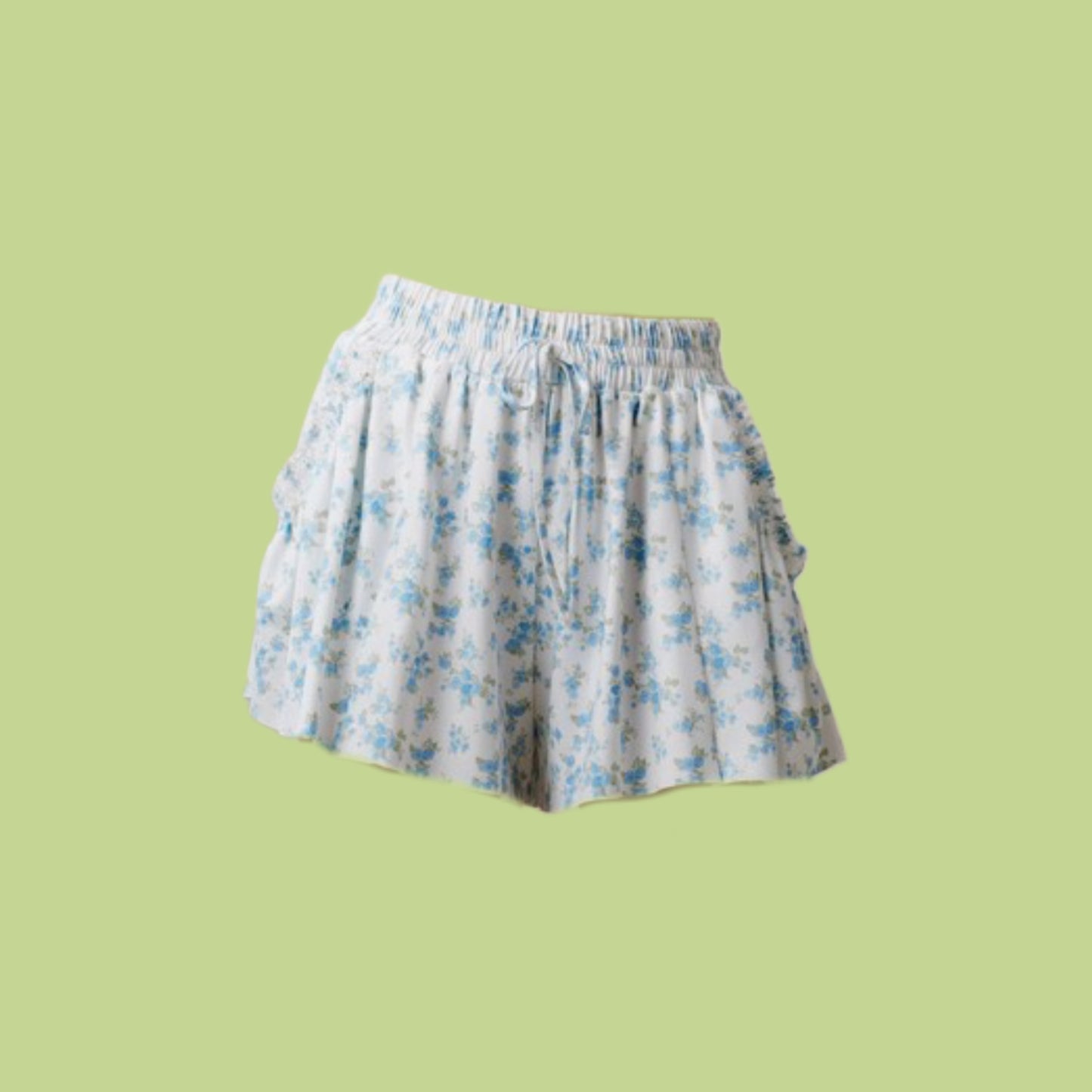 smocked sporty shorts