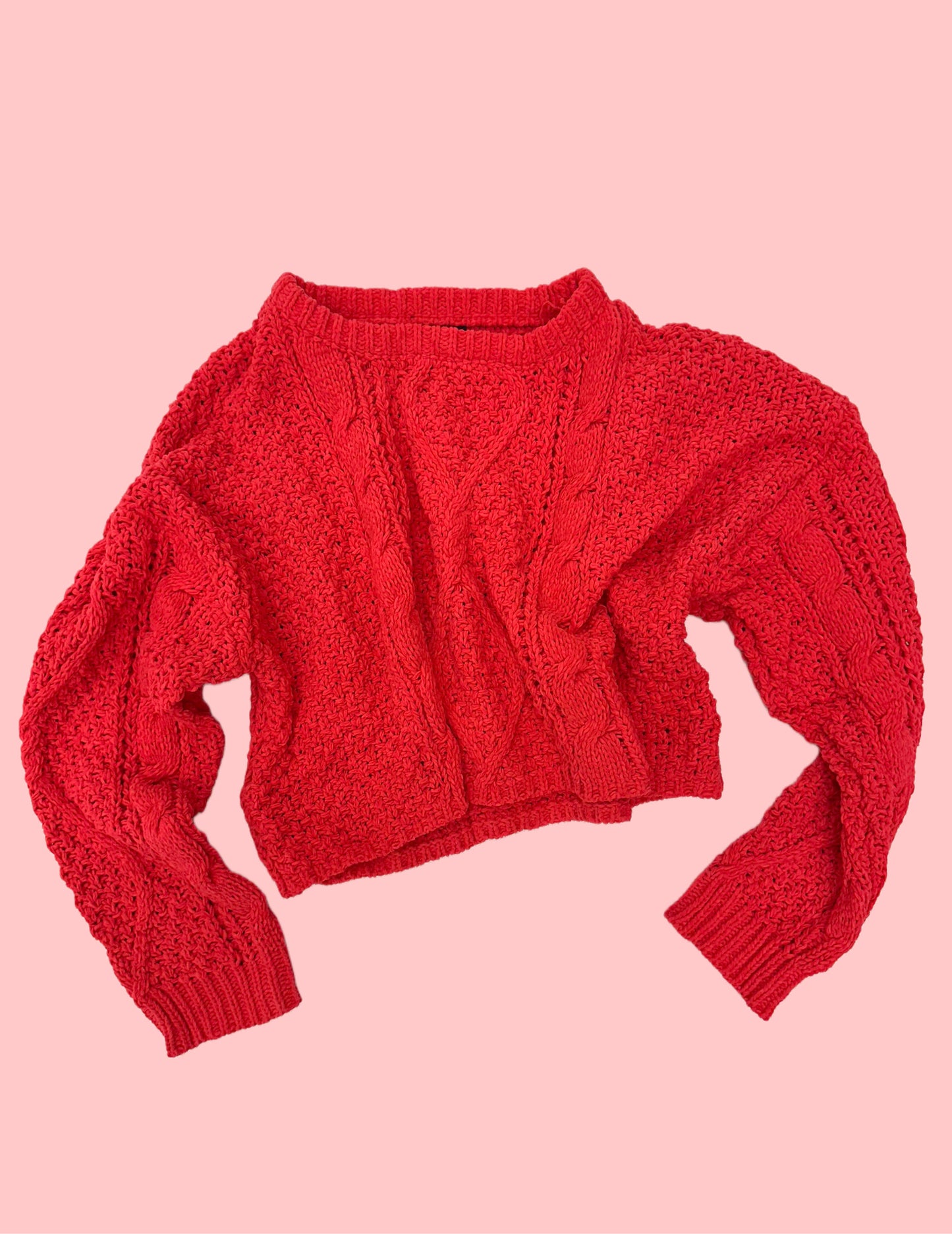 halle cableknit sweater