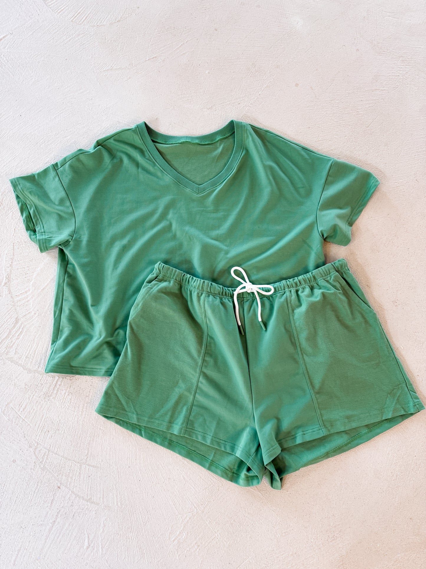 plus size green set