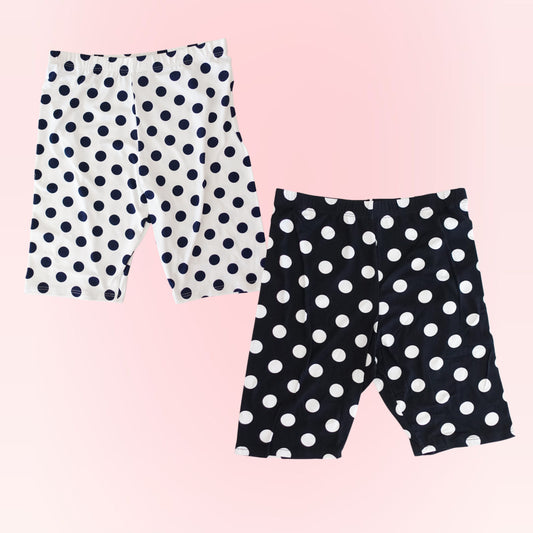 polka dot biker shorts | curvy