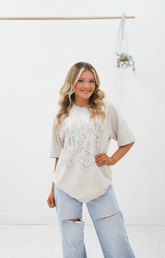 radiate positivity graphic tee