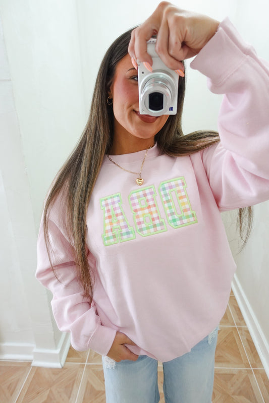 Custom embroidered DBA crewneck