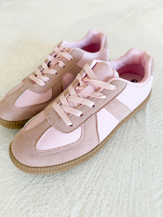 pink sneakers