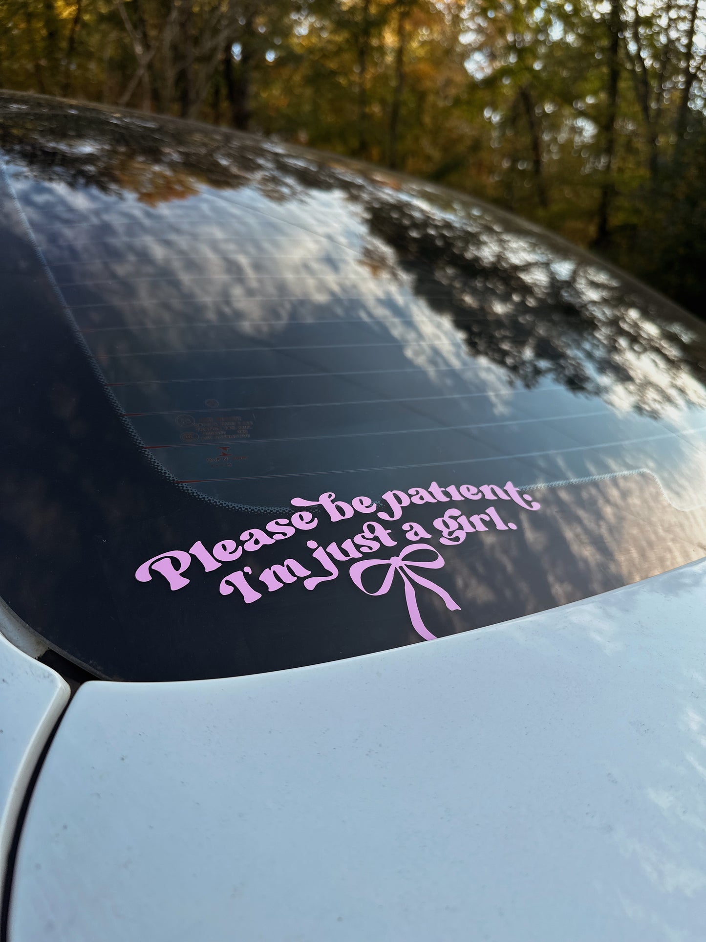 I’m just a girl car decal ౨ৎ