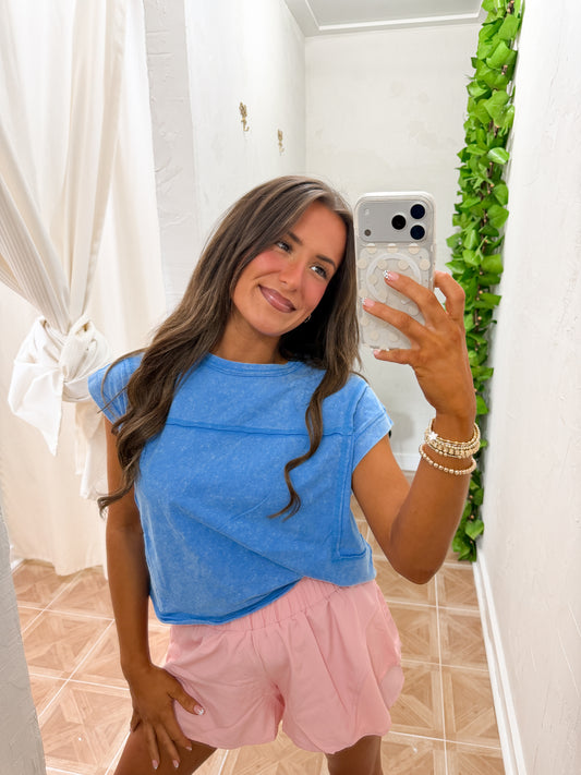 blue cotton basic