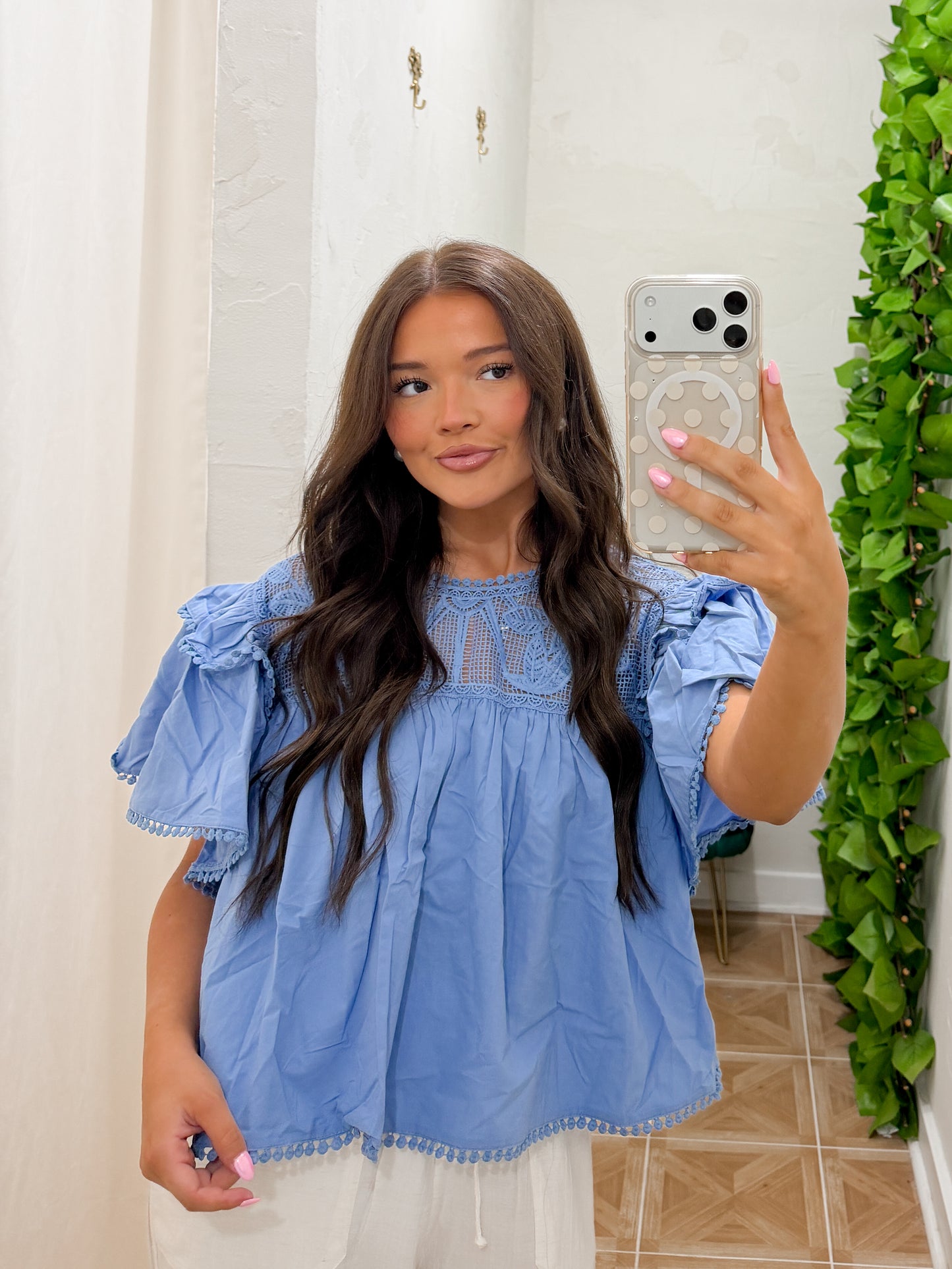 Baylor babydoll blouse