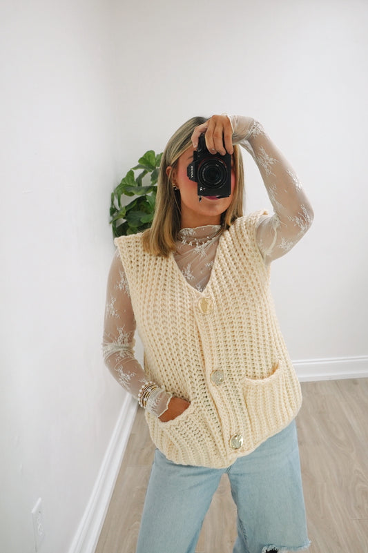 harper knit vest