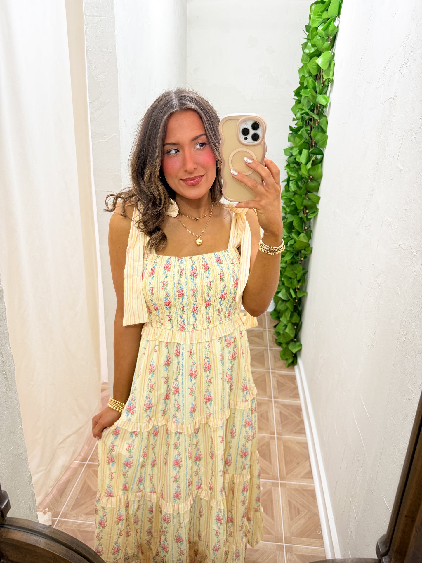 Bailee smocked maxi dress