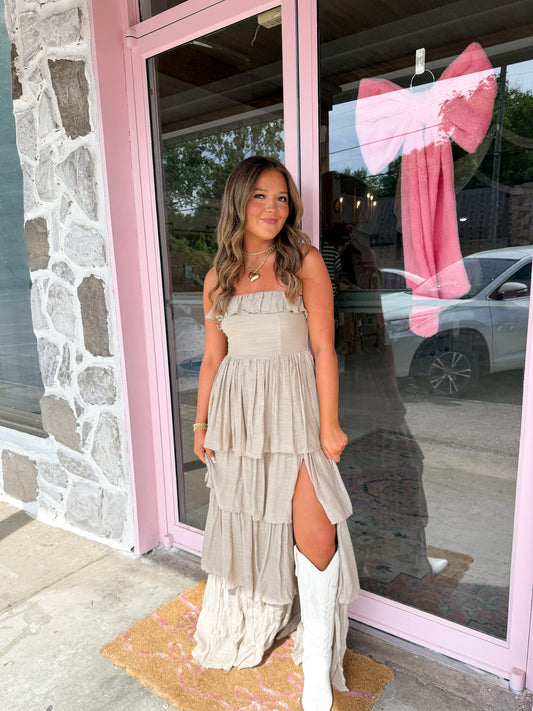 Willow tiered maxi dress