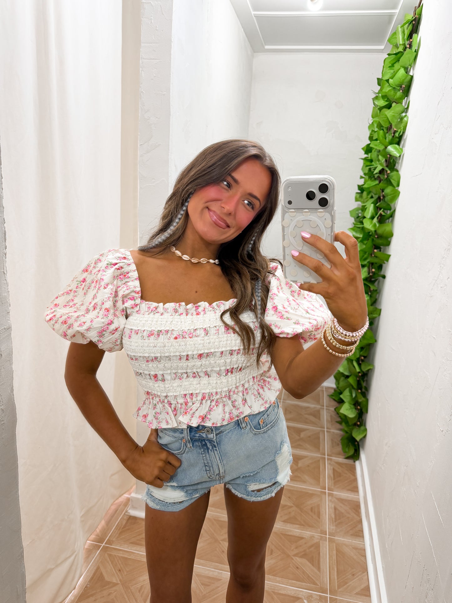 Gia smocked top | RESTOCK