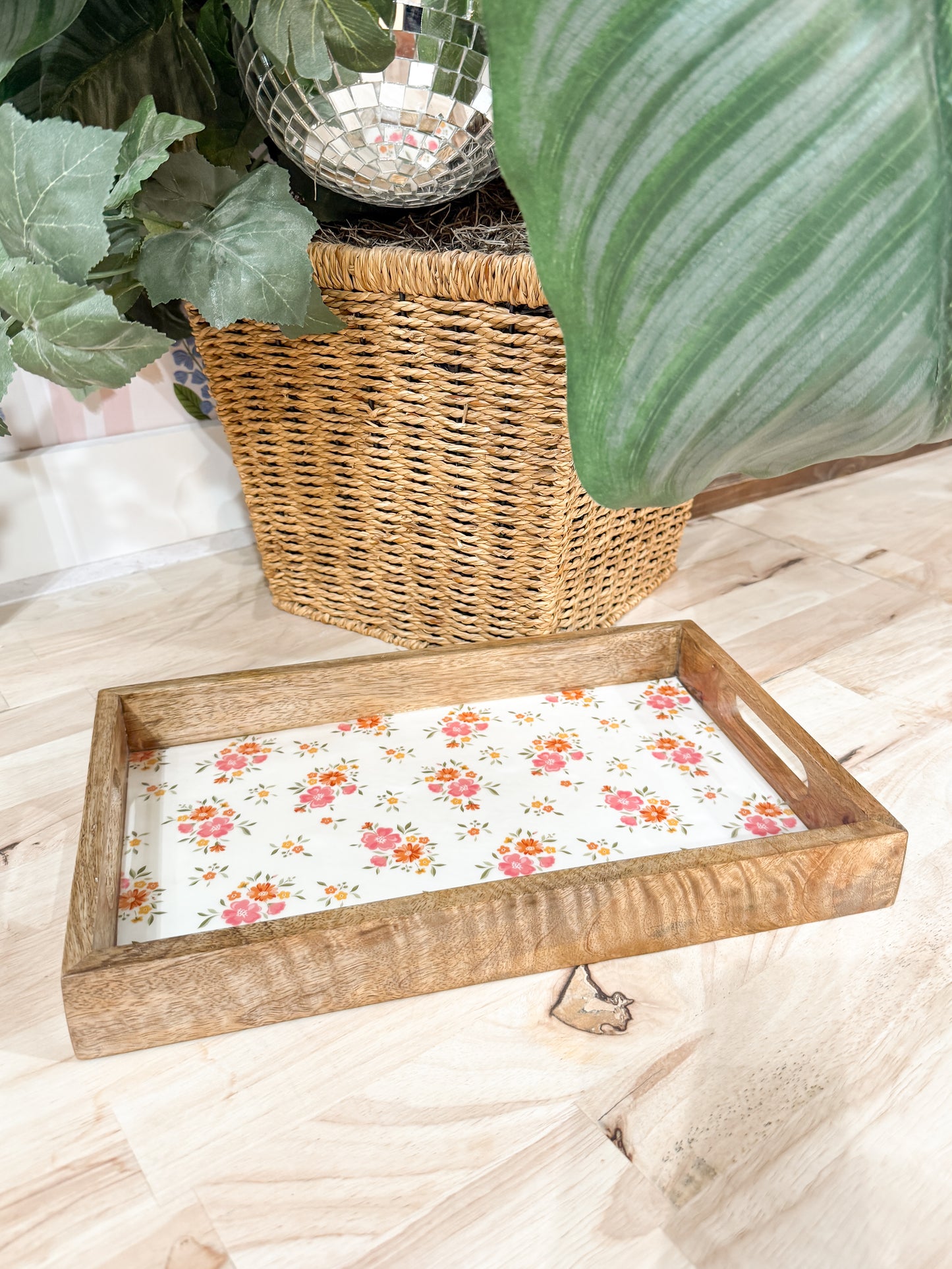 rectangle accent tray