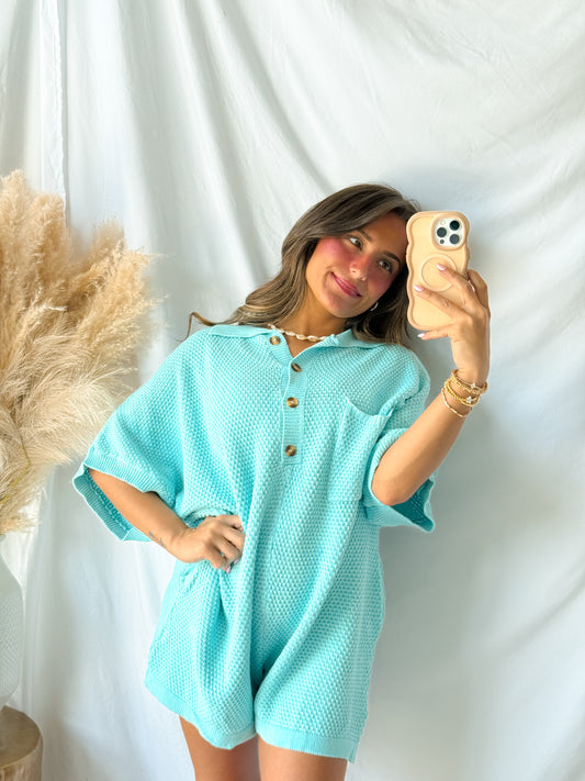 Ollie oversized knit romper * two colors*