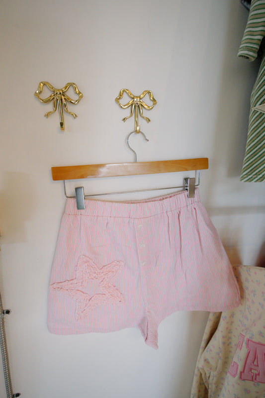 star patch shorts