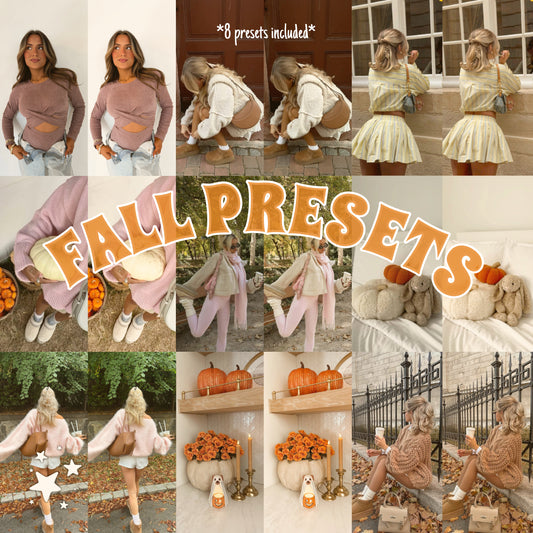 Fall Bundle Presets 🍂 *8 options included*