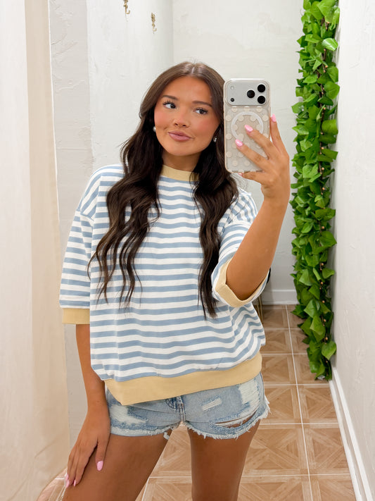 ice colorblock top